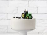 Topkagefigur brudepar på traktor 11cm-1