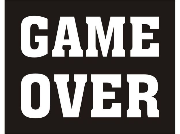 Sko stickers "GAME OVER"