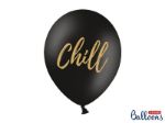 Balloner sorte med tekster "Chill"