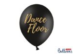 Balloner sorte med tekster "Dance Floor"