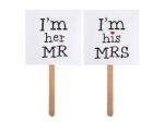 Fotosticks "I'm his MRS" og "I'm her MR"