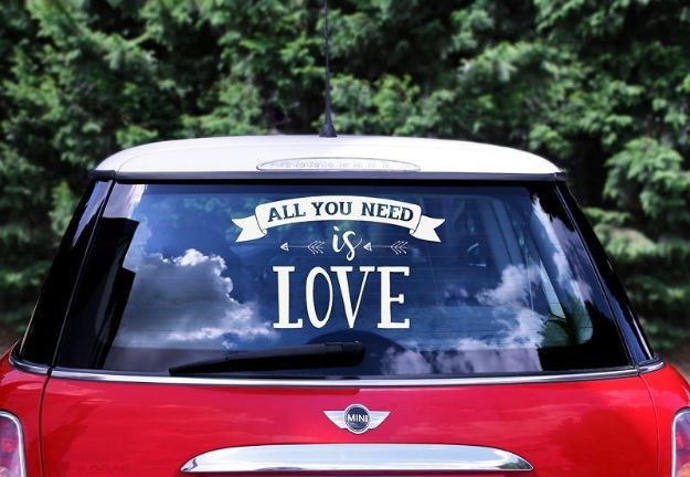 Bil stickers "All you need is love"