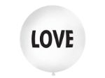 Gigant ballon hvid "LOVE"
