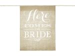 Banner "Here comes the bride" 