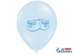 Lyseblå balloner med babysko