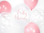 Balloner klar "Baby Shower" pink - 6 stk