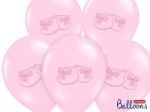 Lyserøde balloner med babysko
