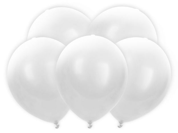 LED Balloner hvide - 5 stk