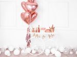 Rosa guld hjerte folie ballon 45 cm