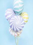Lys lilla candy folie ballon 45 cm