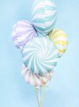 Lyseblå candy folie ballon 45 cm