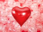 Rød hjerte folie ballon 61 cm