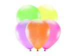 En pakke med 5 balloner i farverne pink, lilla, gul, grøn & orange.