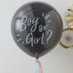 Gigant ballon sort 'Boy or Girl?'