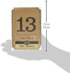 Natur bordnumre 13-24 i brunt karton
