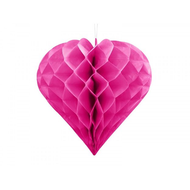 Honeycomb 20 cm - pink hjerte