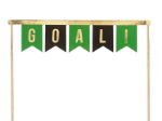 Topkagefigur 'GOAL' banner og pokal