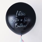 Gigant ballon sort 'Little sister or Little brother?'