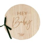 Træ 'Hey Baby' rund gæstebog