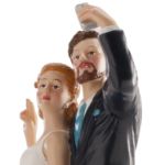 Topkagefigur brudepar 'Selfie' 20cm