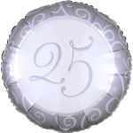 Folie ballon sølv 25 43 cm
