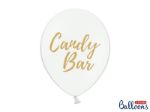 Balloner hvide med tekster "Candy Bar"